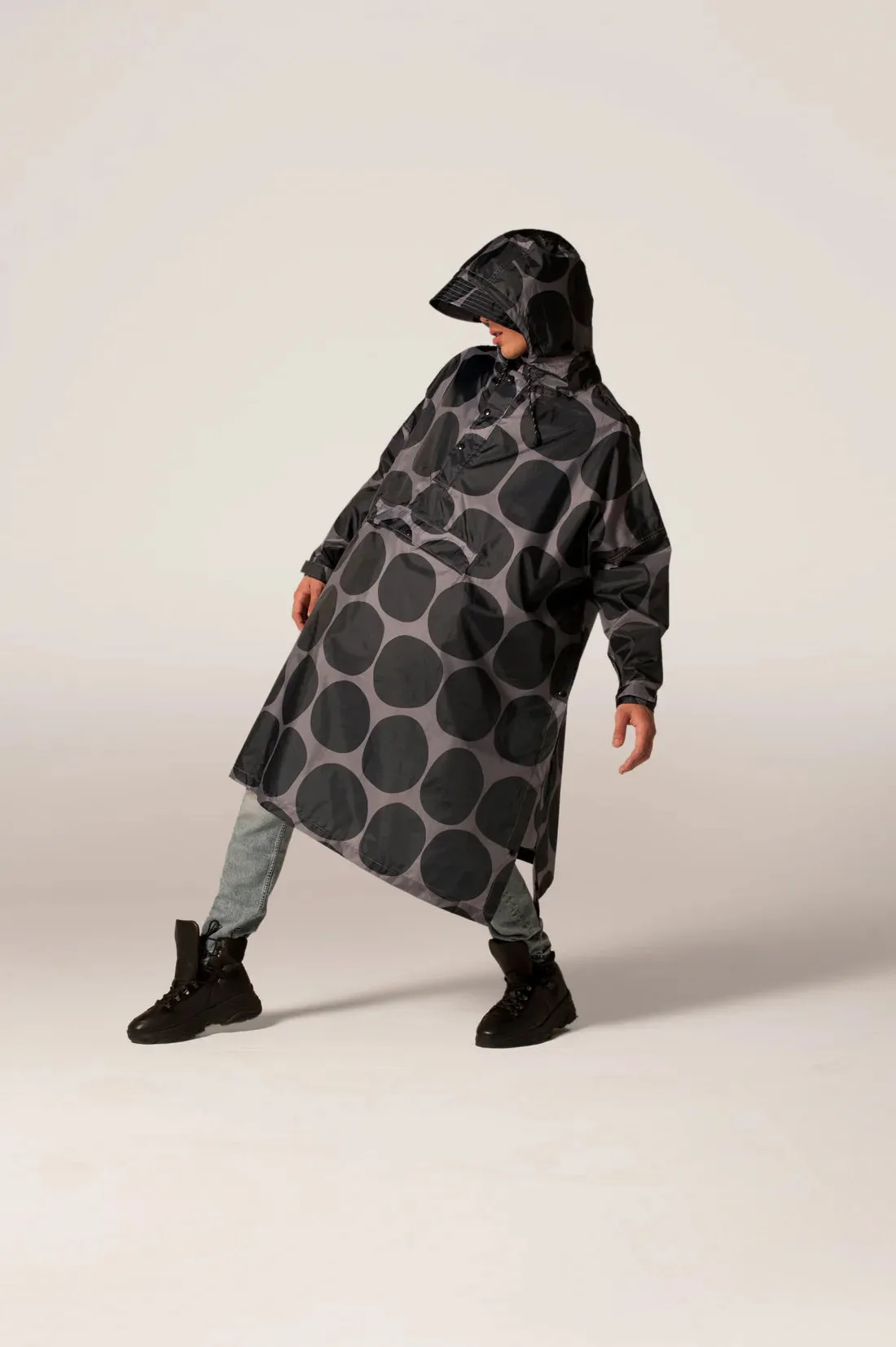 Black Polka - Rain Poncho
