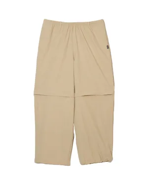 Convertible Stretch Nylon Jogger PANTS BEIGE