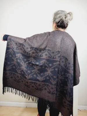 Cozy Poncho, Soft Scarf, Shawl, Extra soft winter