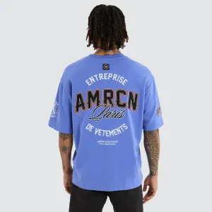 Echoes Loopback Oversized Tee Amparo Blue