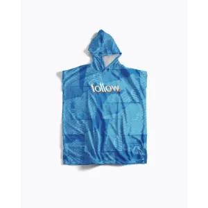 Follow Kids Poncho Towelie -sketch blue