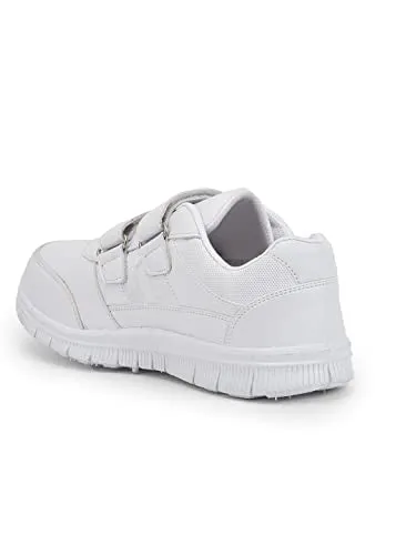 Liberty Force 10 Kids Gola-SCHV White School Non Lacing Shoes (5 UK)