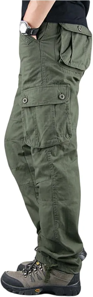 Men's Casual Cargo Pants Hiking Pants Workout Performance Joggers Ripstop Sweatpants