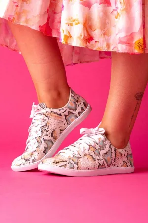 Poppy Sneaker Neutral Snakeskin