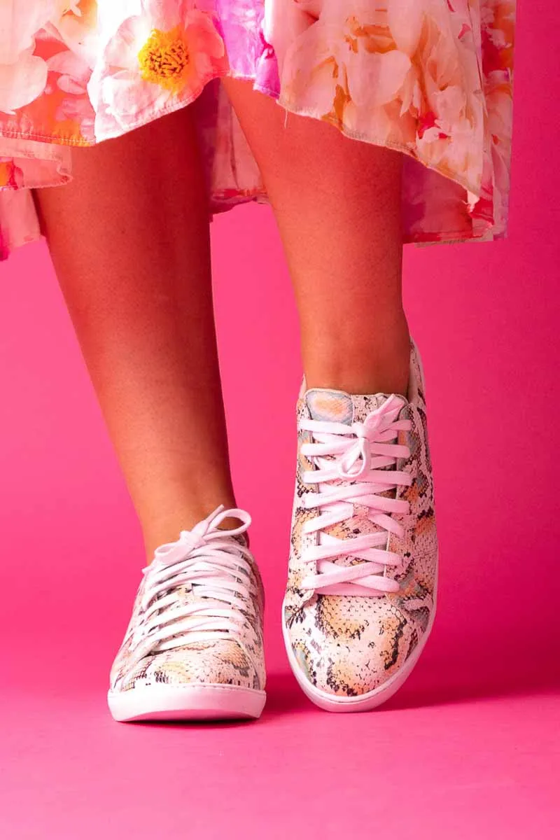Poppy Sneaker Neutral Snakeskin