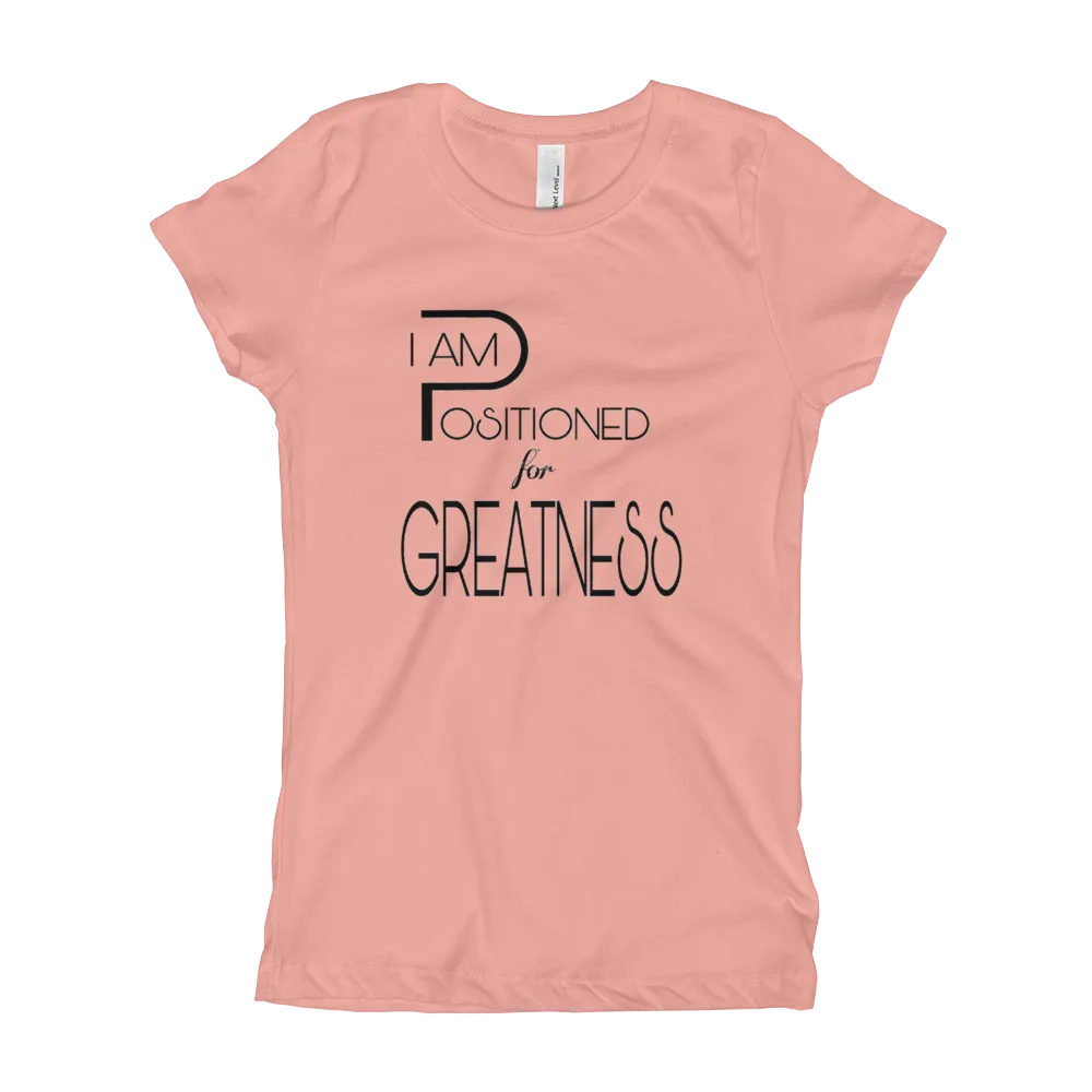 Positioned Girl's Slim-Fit T-Shirts