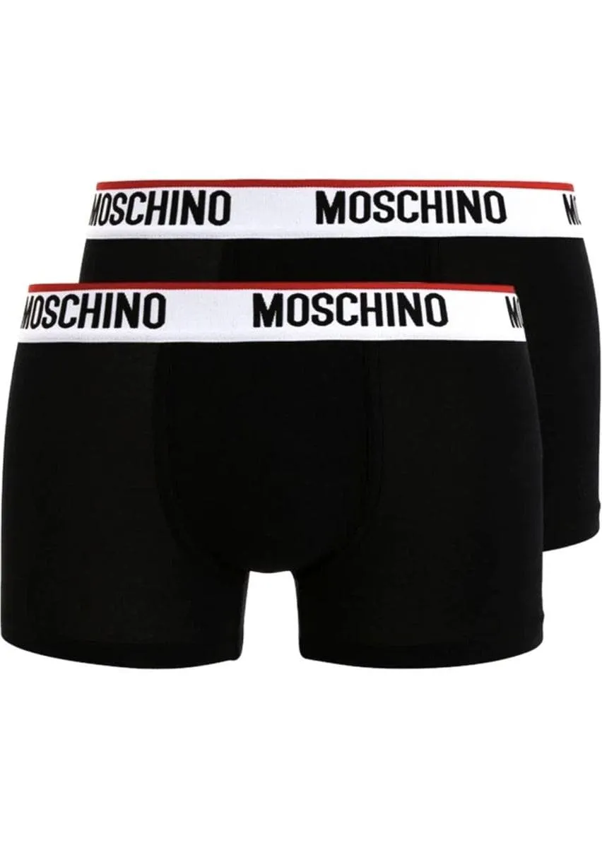 Set di 2 boxer in jersey di cotone con logo