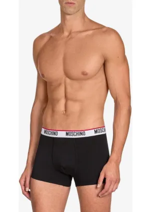 Set di 2 boxer in jersey di cotone con logo