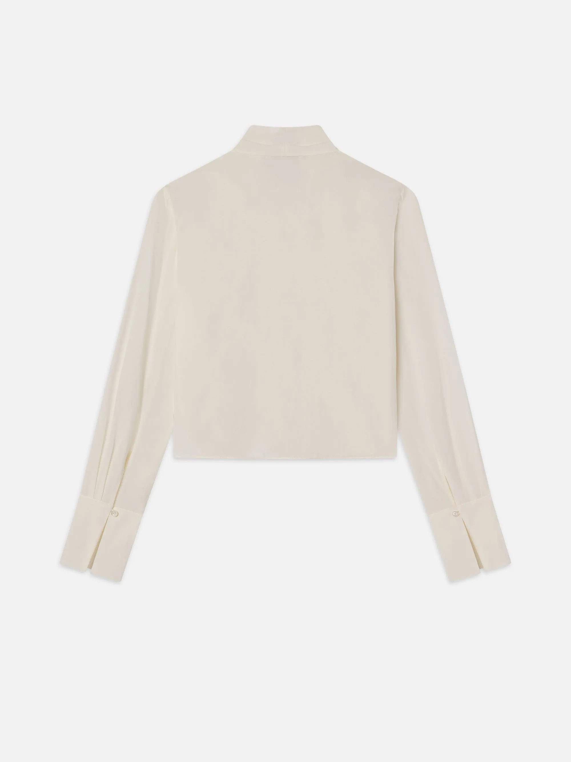 Shawl Collar Blouse -- Cream