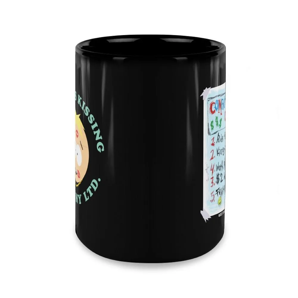 South Park Butter's Kissing Company Black Mug